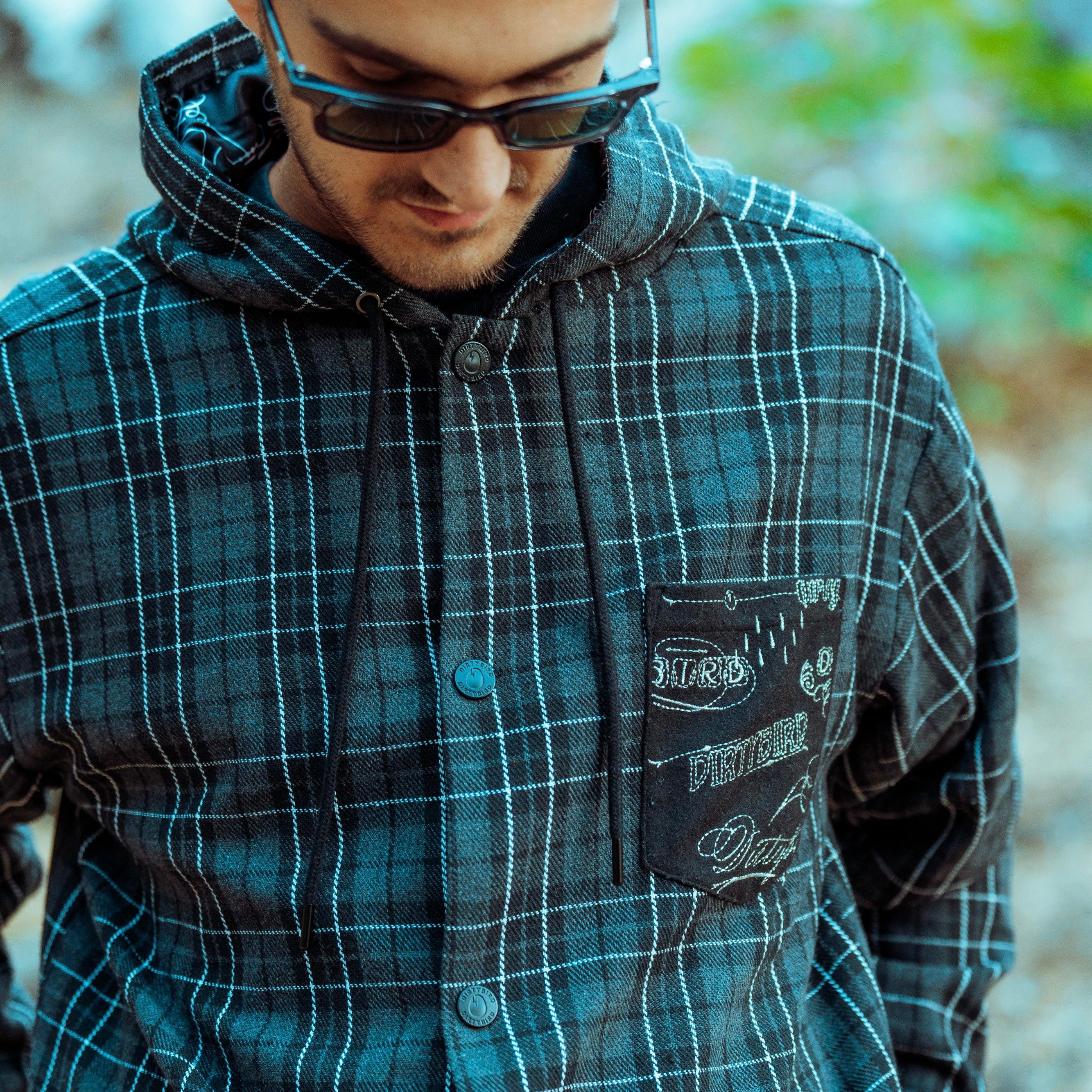 Flannel Snap Hoodie - Image 3