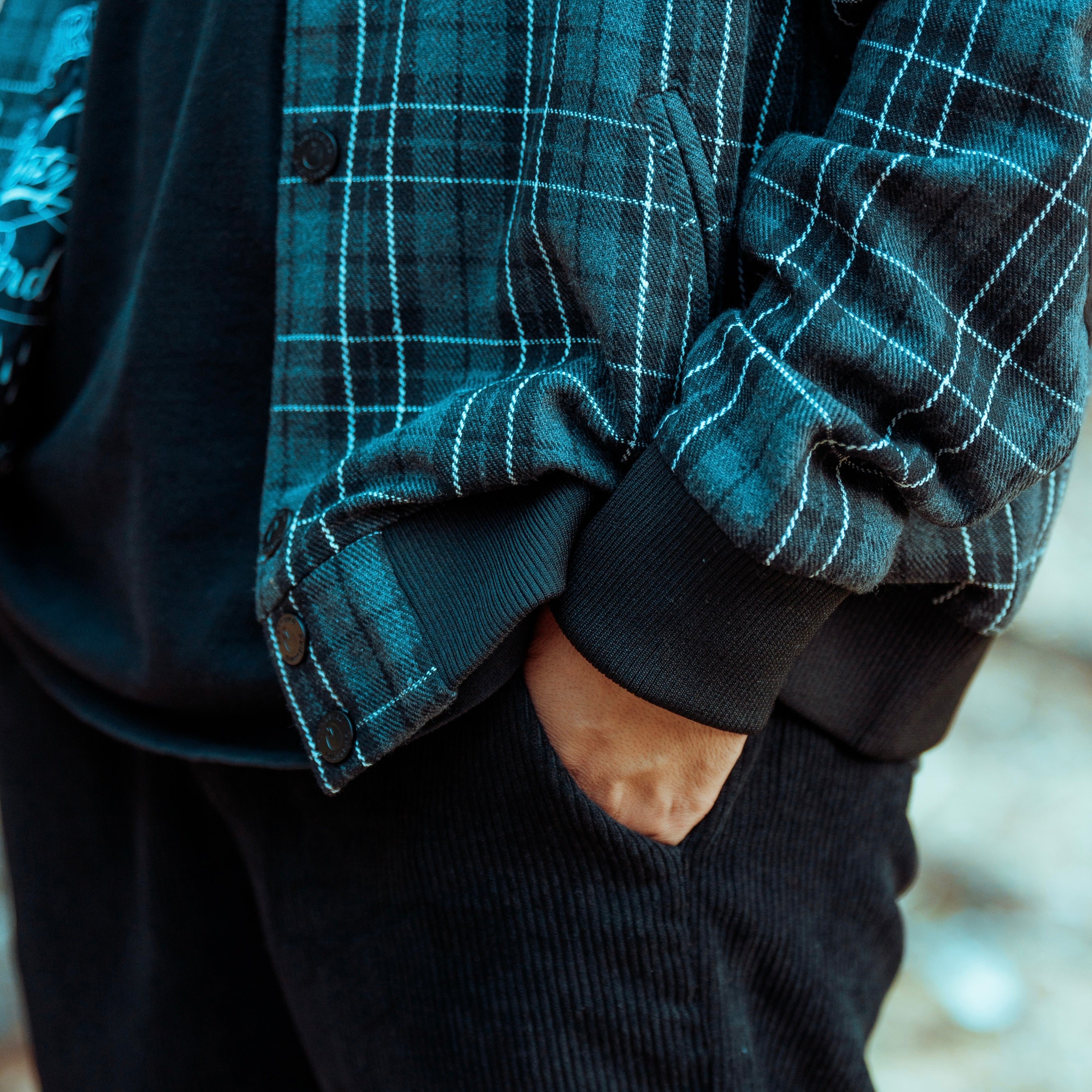 Flannel Snap Hoodie - Image 6
