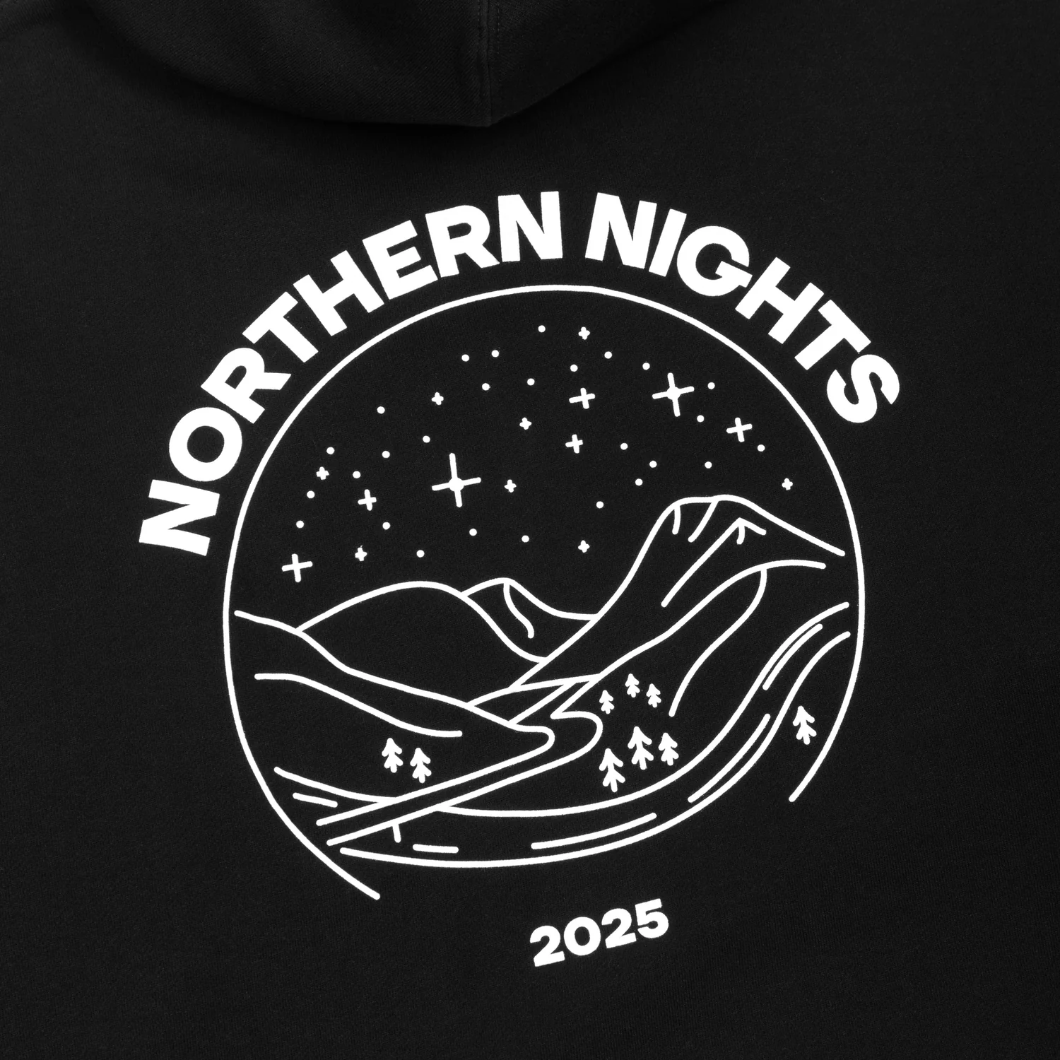 Northern Nights Starry Night Hoodie (Black) - Image 4